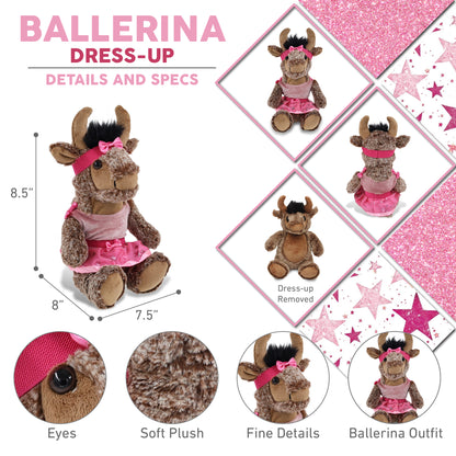 SUPER SOFT PLUSH - SITTING BUFFALO BALLERINA