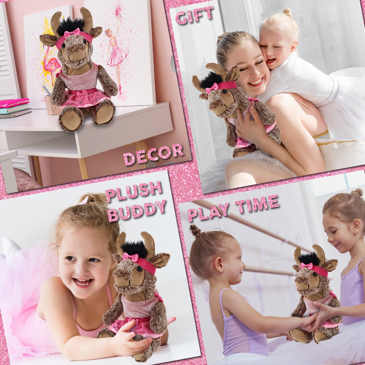 SUPER SOFT PLUSH - SITTING BUFFALO BALLERINA