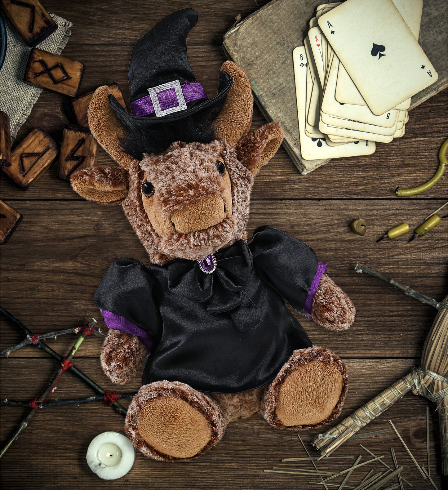 SUPER SOFT PLUSH - SITTING BUFFALO WITCH