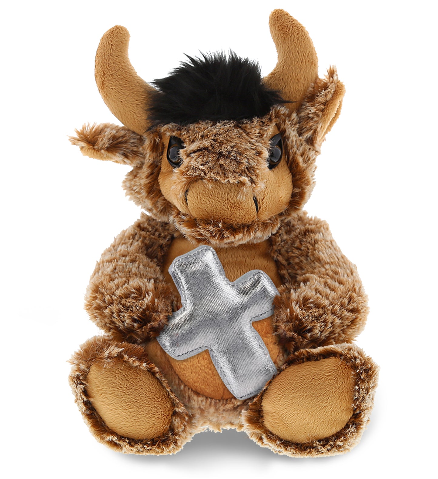 PLUSH CROSS - SUPER SOFT PLUSH - SITTING BUFFALO