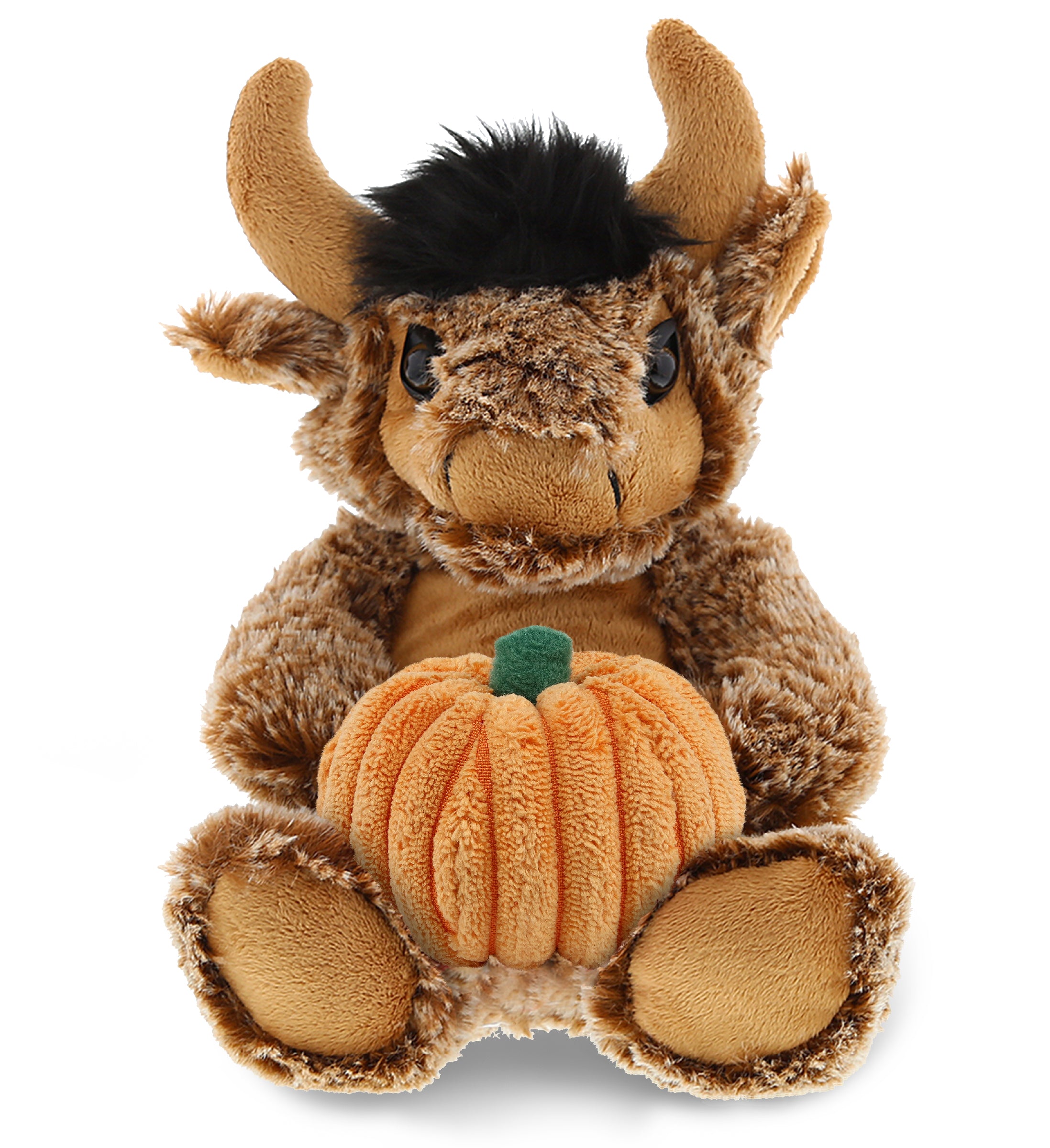 PLUSH PUMPKIN - SUPER SOFT PLUSH - SITTING BUFFALO