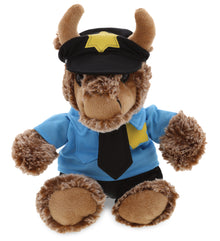 PLUSH POLICE - SUPER SOFT PLUSH - SITTING BUFFALO