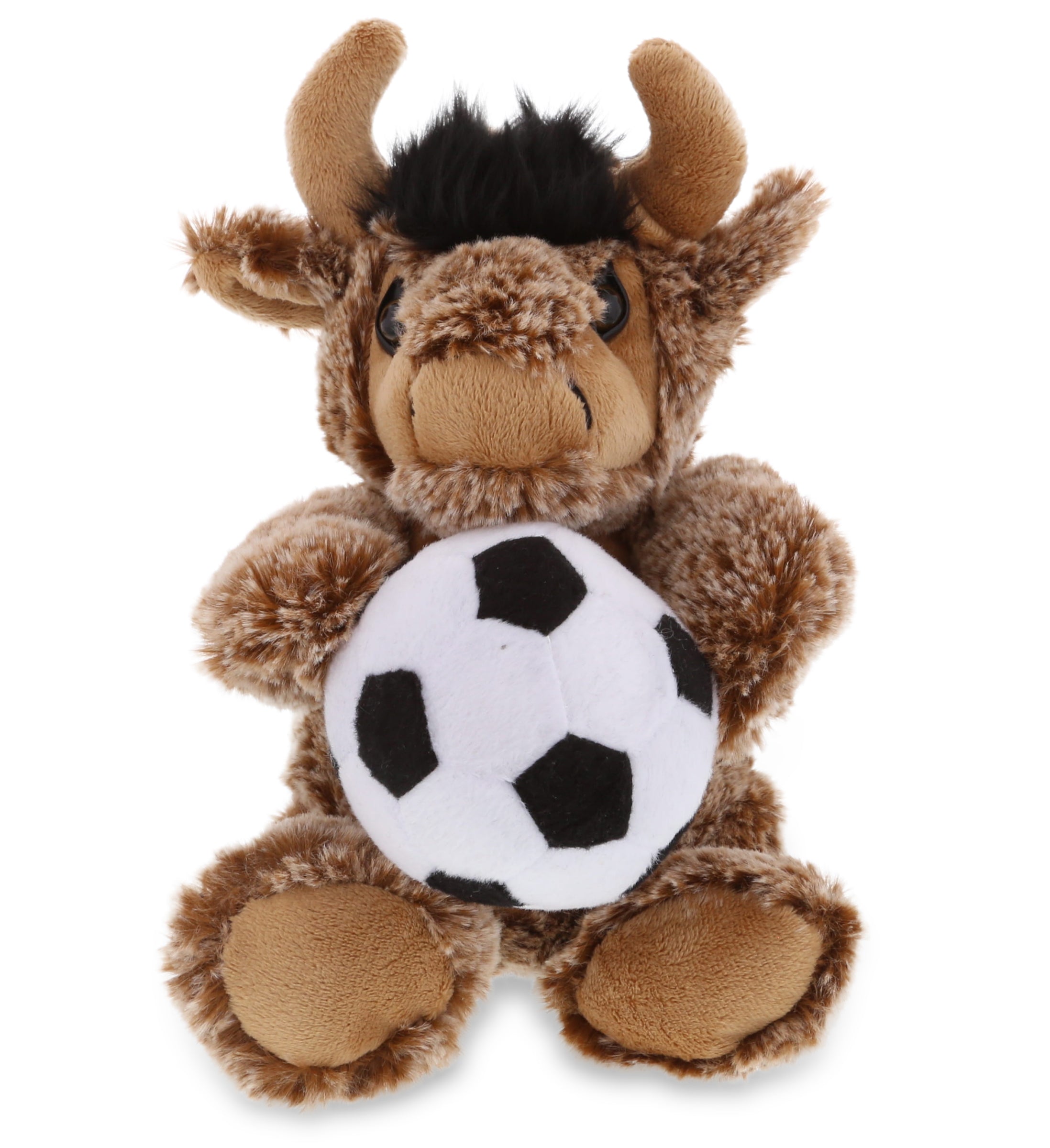 PLUSH SOCCER BALL - SUPER SOFT PLUSH - SITTING BUFFALO