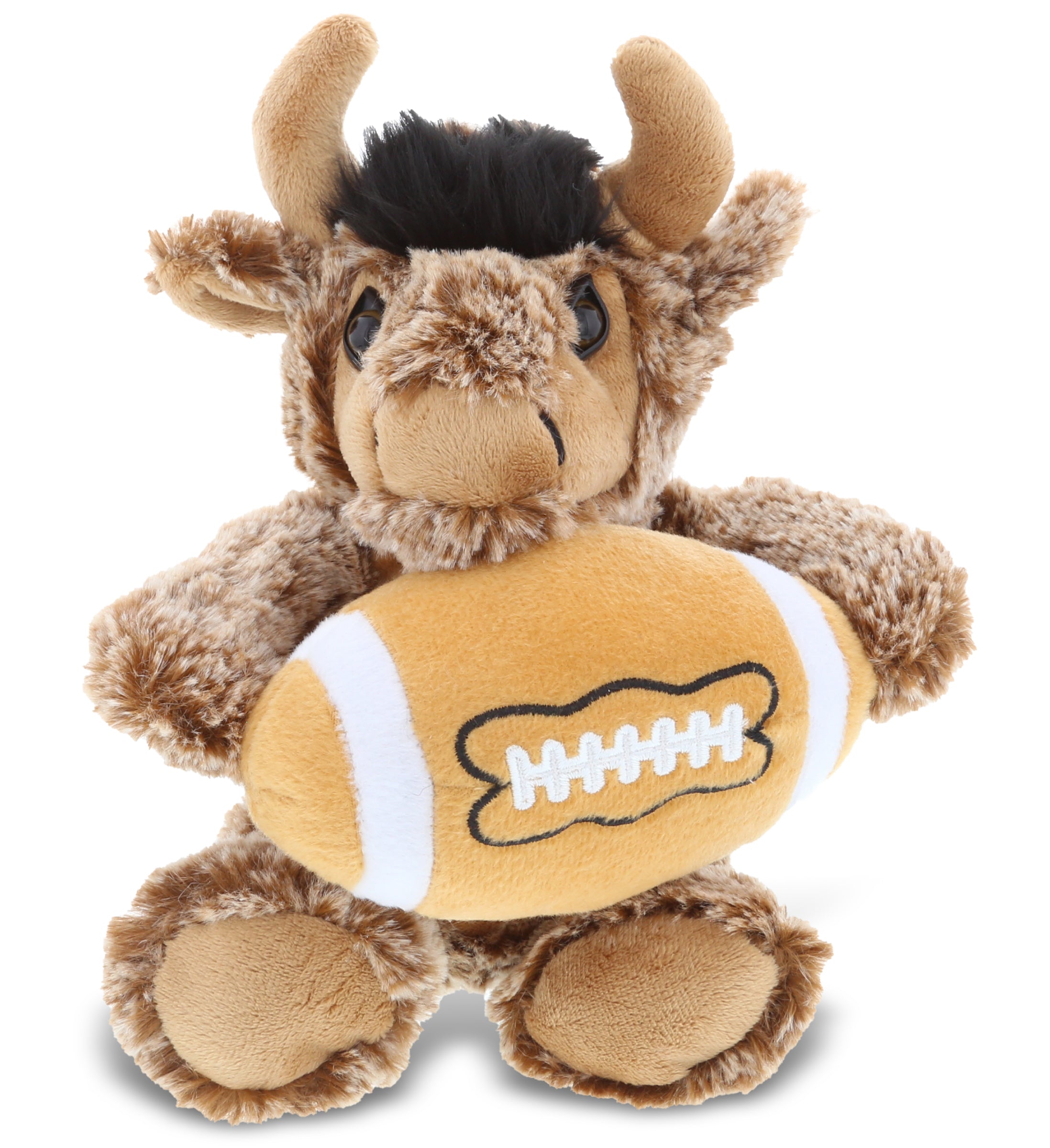 PLUSH FOOTBALL - SUPER SOFT PLUSH - SITTING BUFFALO