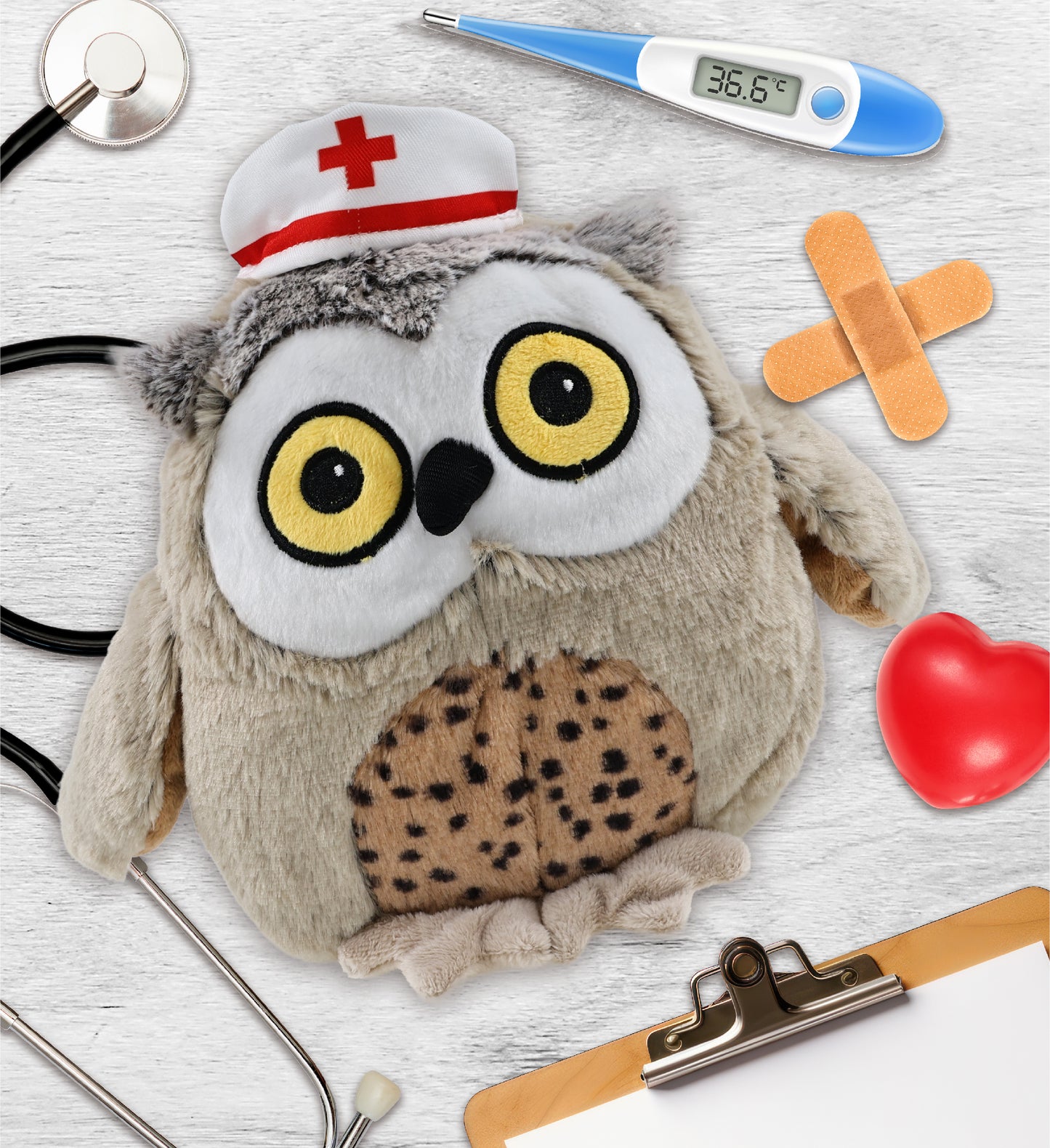 SUPER SOFT PLUSH - FAT BROWN OWL NURSE