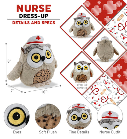 SUPER SOFT PLUSH - FAT BROWN OWL NURSE