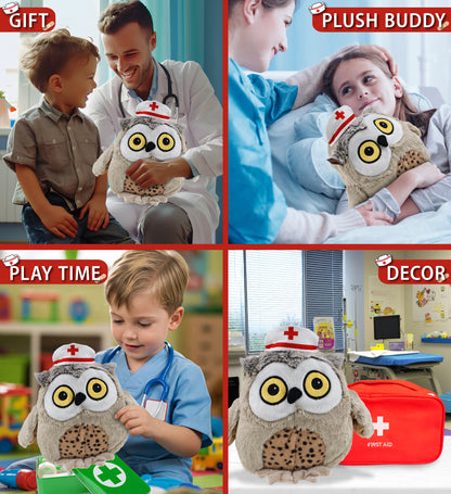 SUPER SOFT PLUSH - FAT BROWN OWL NURSE