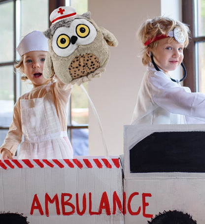 SUPER SOFT PLUSH - FAT BROWN OWL NURSE