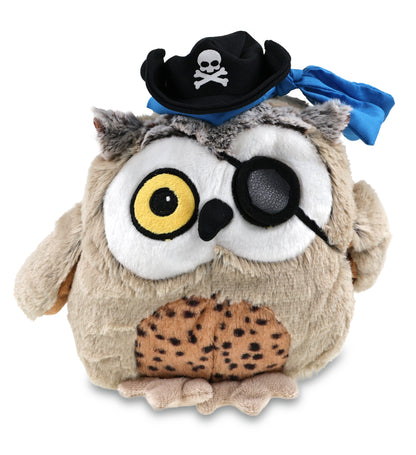 SUPER SOFT PLUSH - FAT BROWN OWL PIRATE DRESS UP