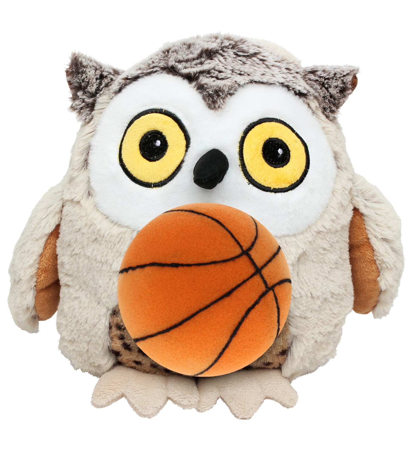PLUSH BASKETBALL - SUPER SOFT PLUSH - FAT BROWN OWL