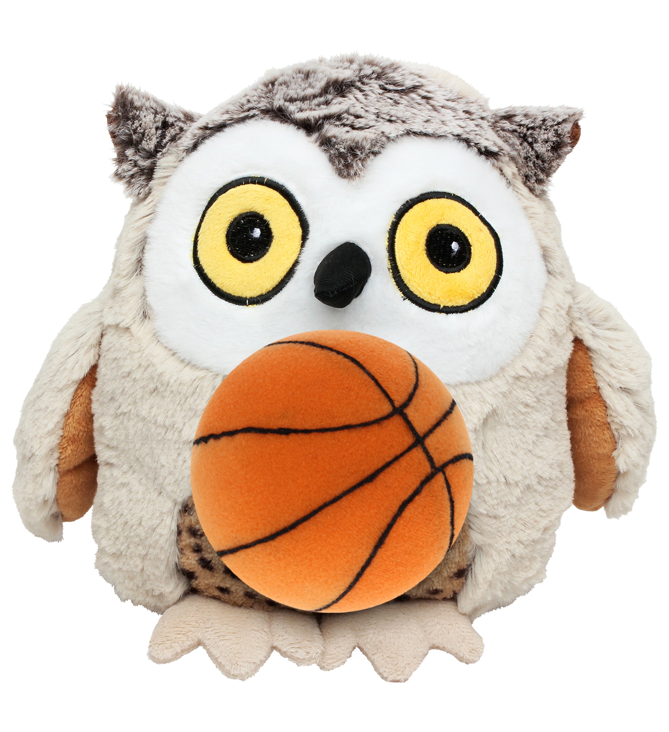PLUSH BASKETBALL - SUPER SOFT PLUSH - FAT BROWN OWL