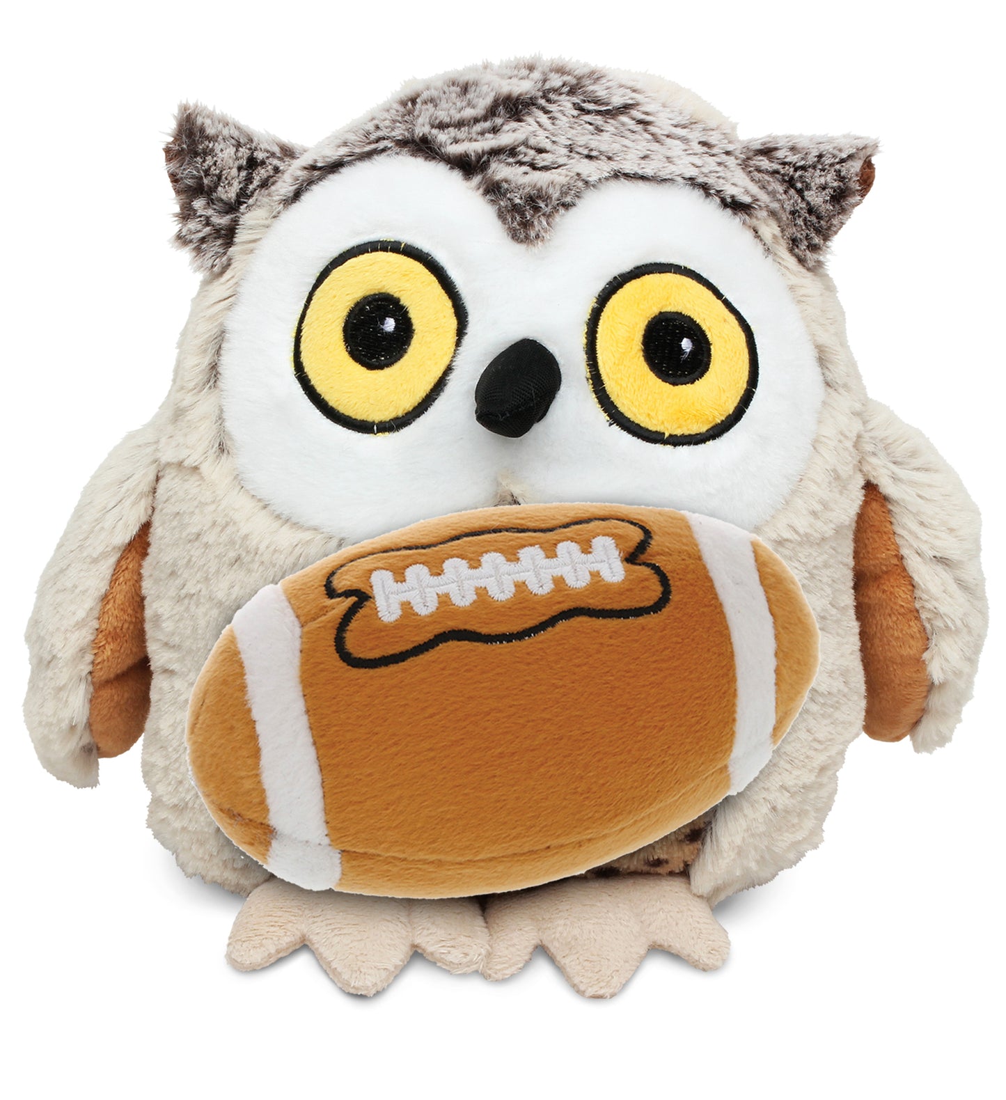 PLUSH FOOTBALL - SUPER SOFT PLUSH - FAT BROWN OWL