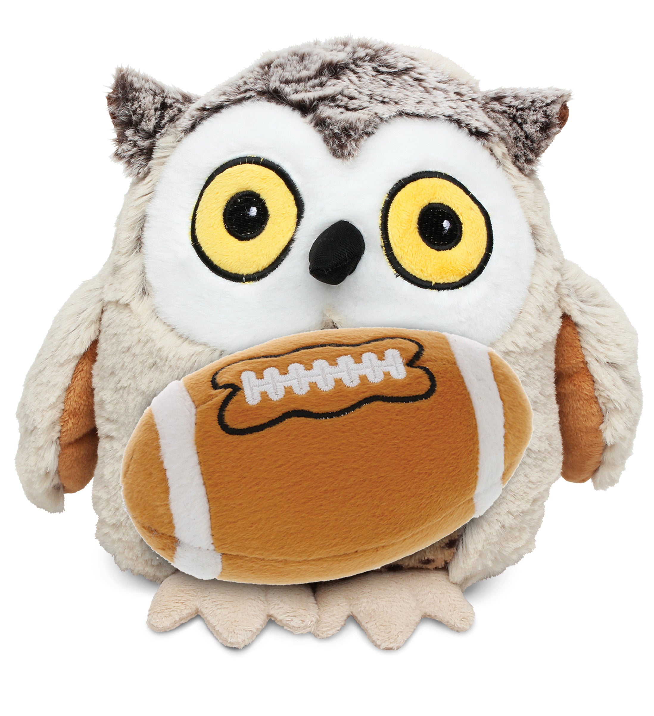 PLUSH FOOTBALL - SUPER SOFT PLUSH - FAT BROWN OWL