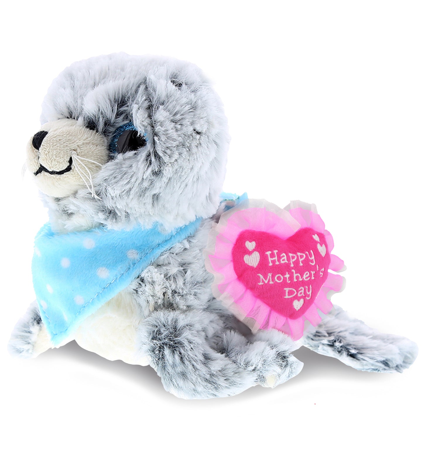 PLUSH MOTHERS DAY HEART - SUPER SOFT PLUSH - SEA LION