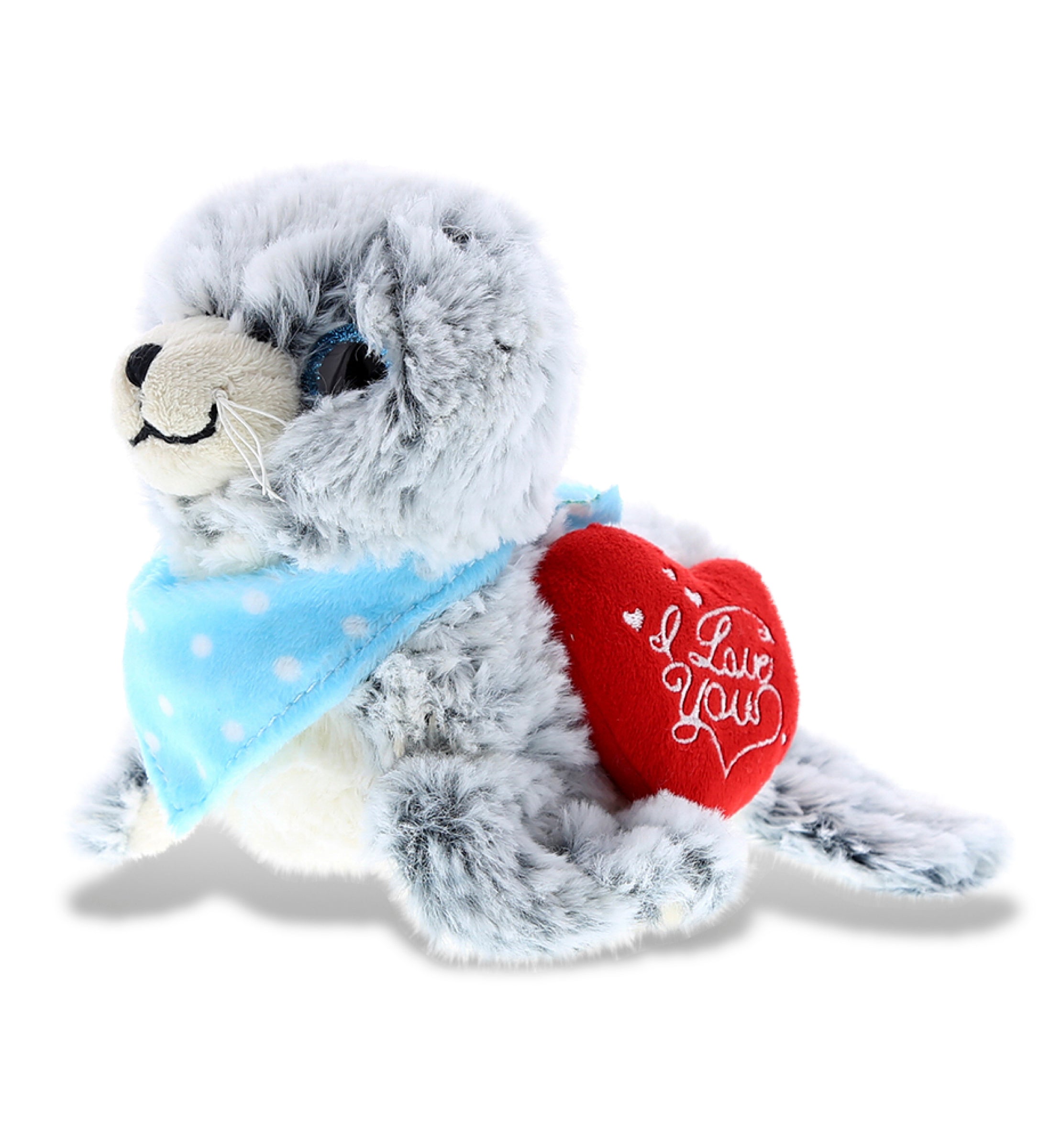 PLUSH I LOVE YOU RED HEART - SUPER SOFT PLUSH - SEA LION