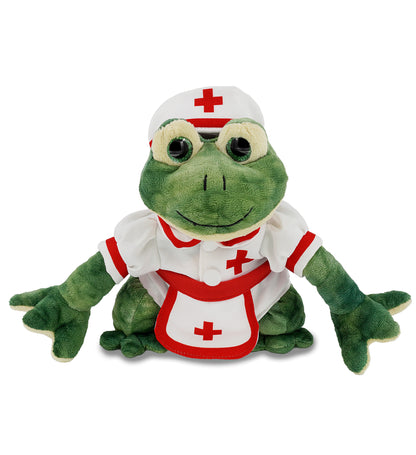 SUPER SOFT PLUSH - SQUAT FROG NURSE DRESS UP