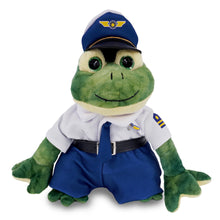 SUPER SOFT PLUSH - SQUAT FROG WITH PILOT DRESS UP