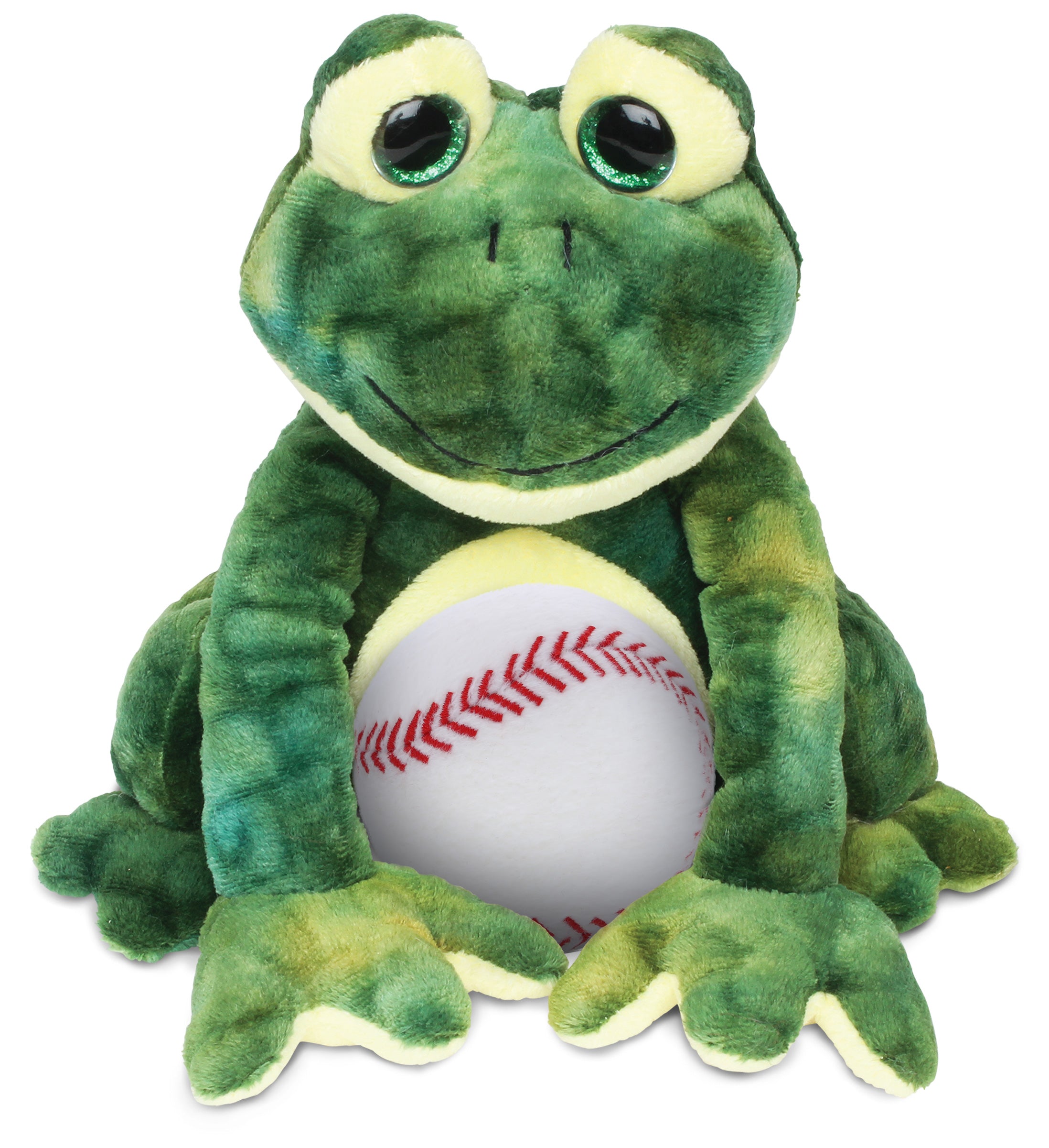 PLUSH BASEBALL - SUPER SOFT PLUSH - SQUAT FROG