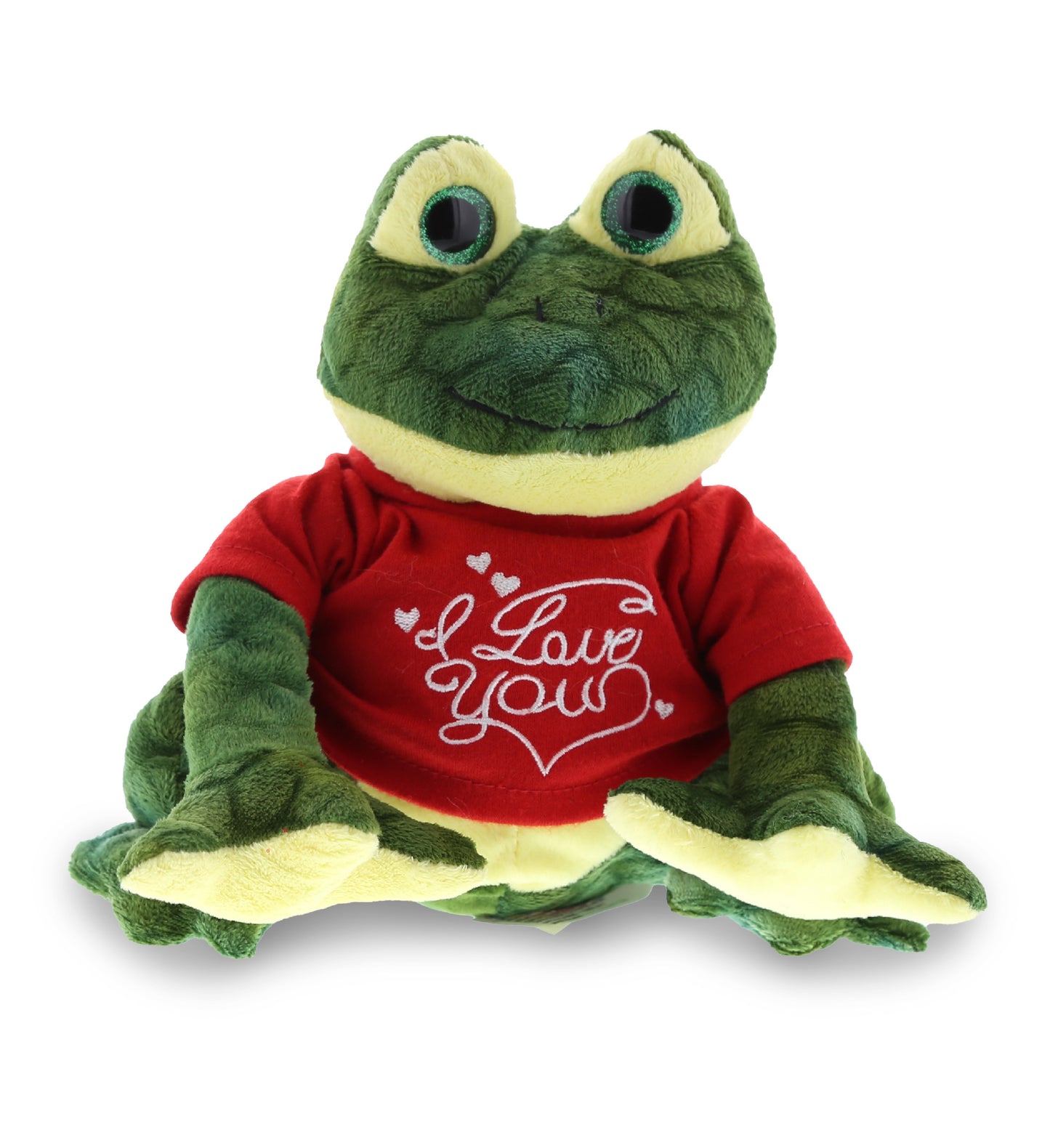 PLUSH I LOVE YOU RED SHIRT- SUPER SOFT PLUSH - SQUAT FROG