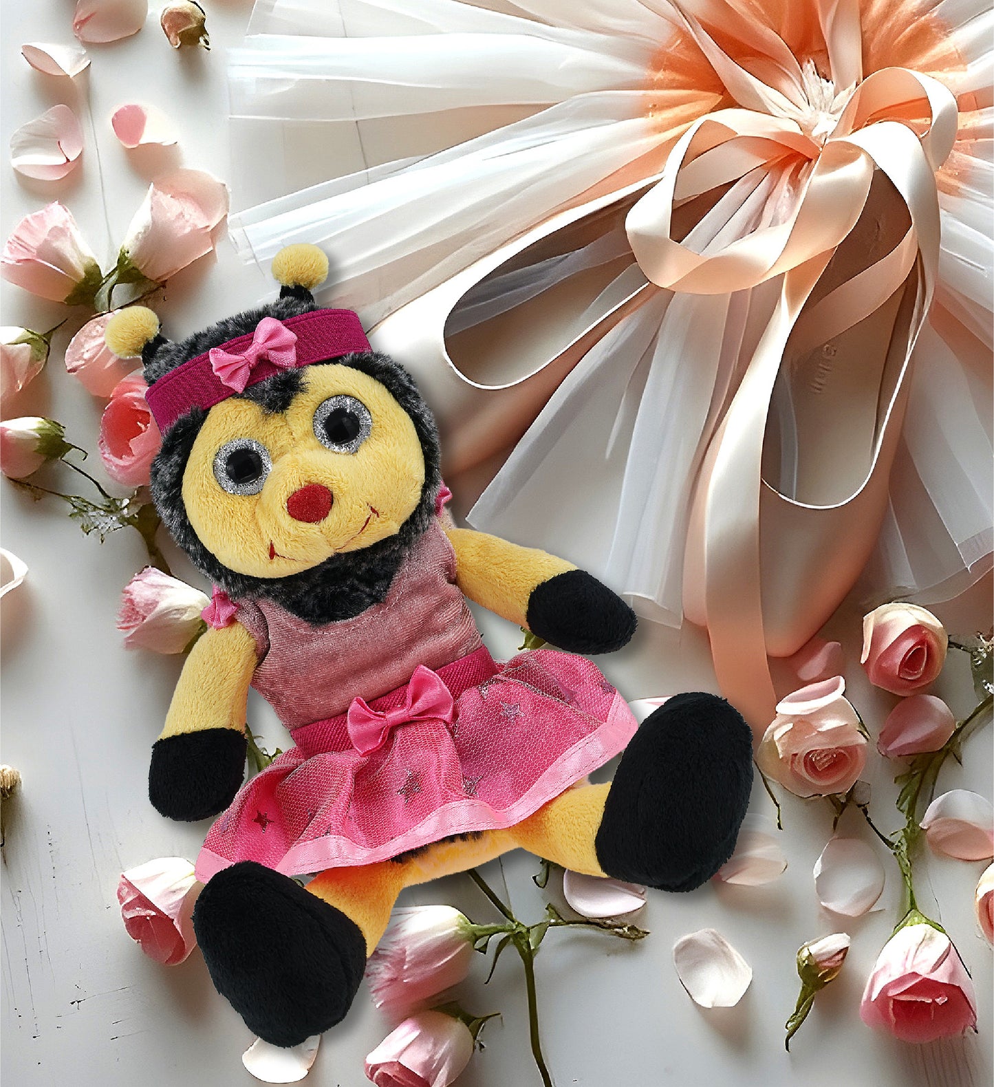 SUPER SOFT PLUSH - SITTING BEE BALLERINA