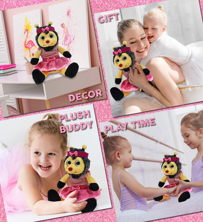 SUPER SOFT PLUSH - SITTING BEE BALLERINA