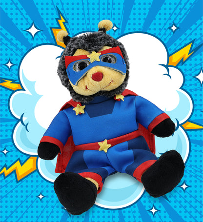 SUPER SOFT PLUSH - SITTING BEE SUPER HERO