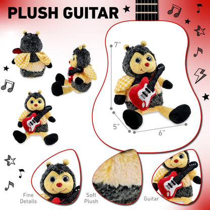 SUPER SOFT PLUSH - SITTING BEE WITH GUITAR ADD ON