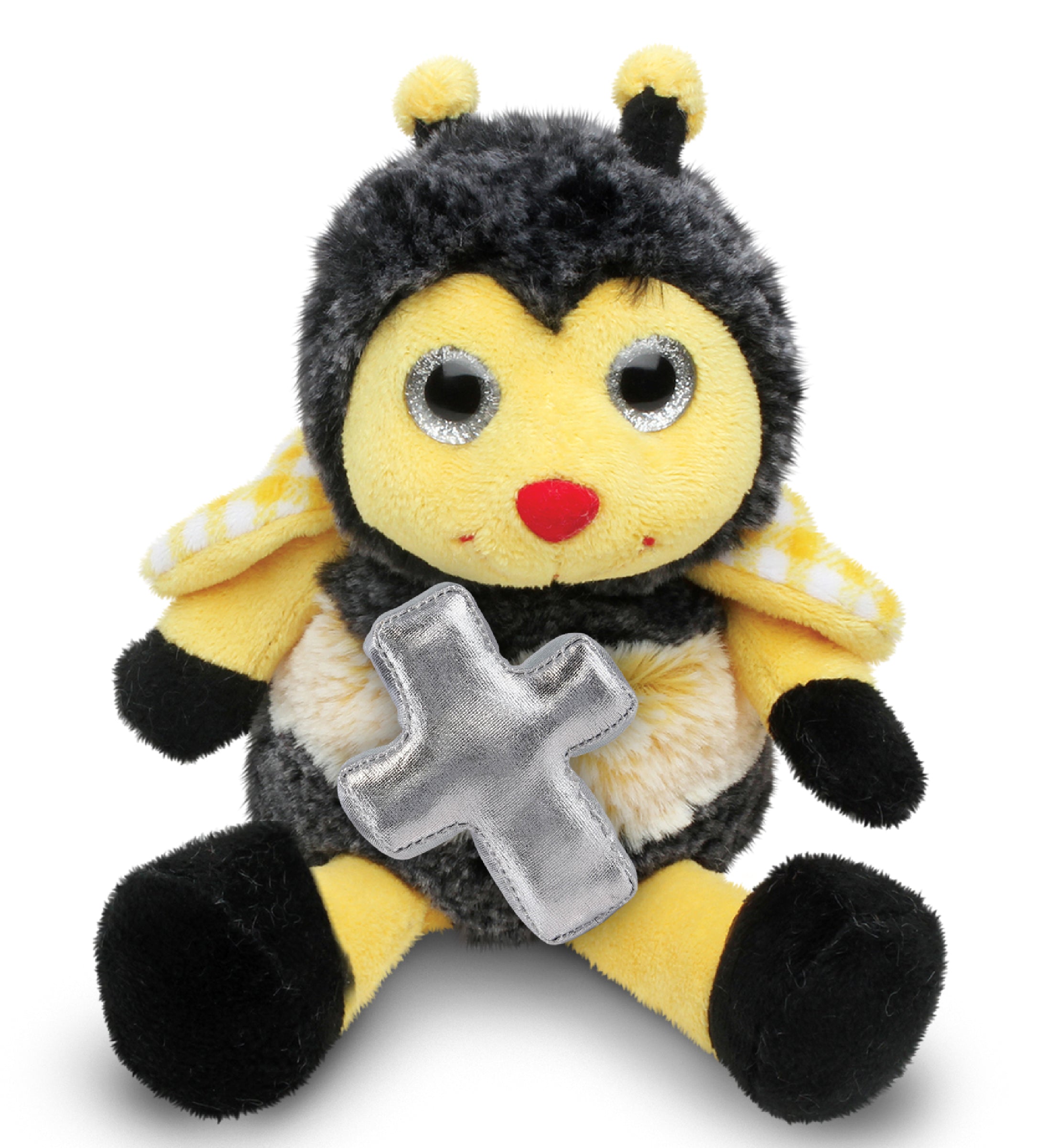 PLUSH CROSS - SUPER SOFT PLUSH - SITTING BEE