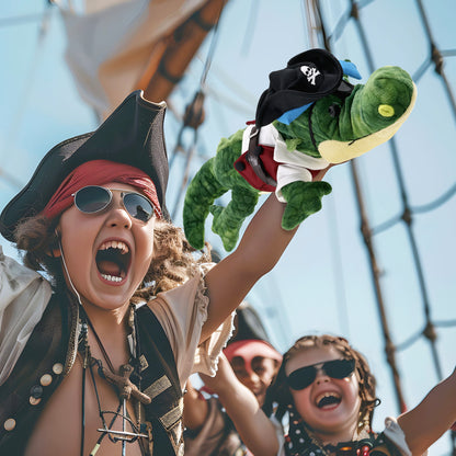 SUPER SOFT PLUSH - GATOR PIRATE DRESS UP