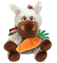 DolliBu Happy Easter Super Soft Plush Floppy Donkey with Carrot - 7 Inches