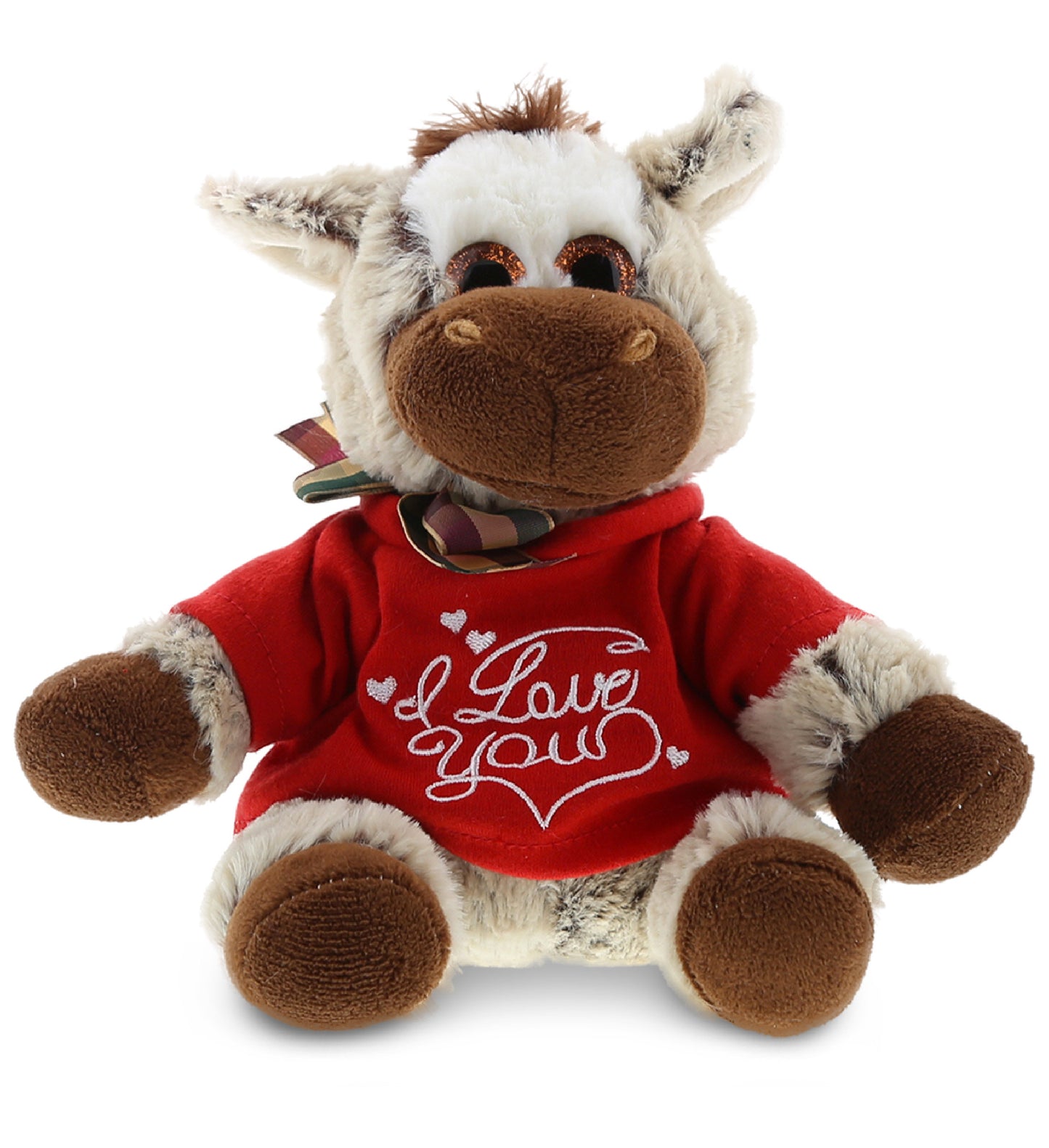 PLUSH I LOVE YOU RED SHIRT- SUPER SOFT PLUSH - FLOPPY DONKEY