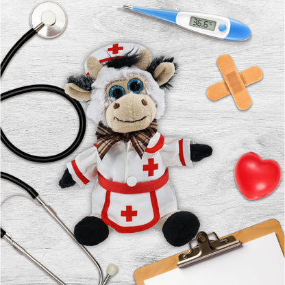 SUPER SOFT PLUSH - SITTING COW NURSE