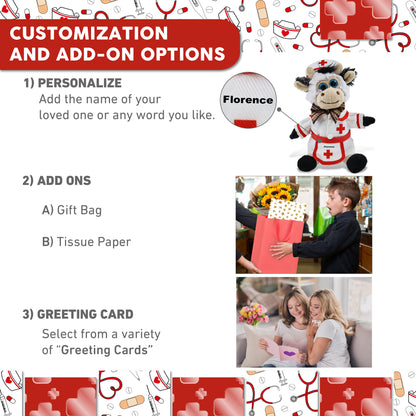 SUPER SOFT PLUSH - SITTING COW NURSE