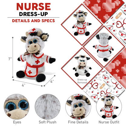 SUPER SOFT PLUSH - SITTING COW NURSE