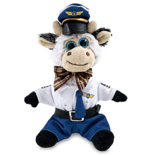 SUPER SOFT PLUSH - SITTING COW PILOT DRESS UP