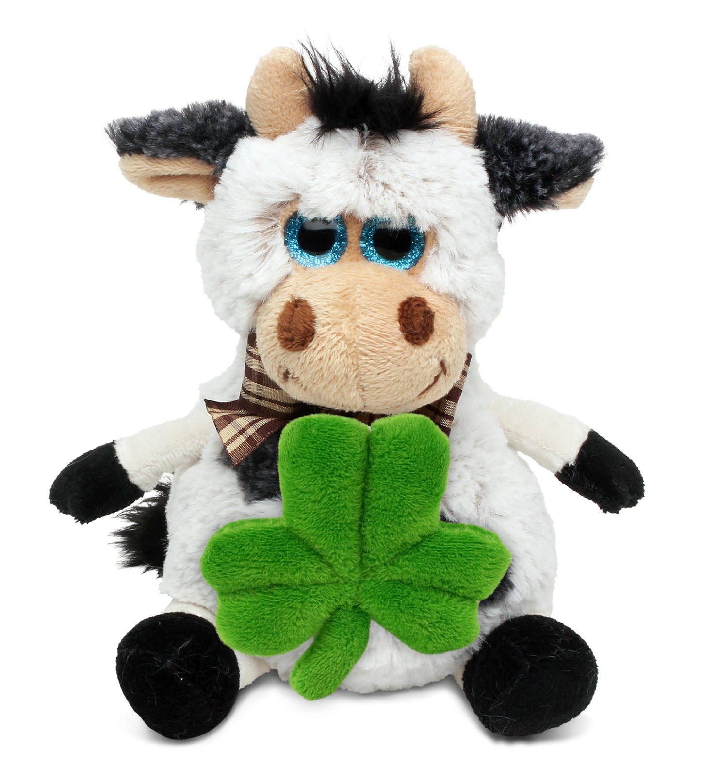 PLUSH SHAMROCK - SUPER SOFT PLUSH - SITTING COW