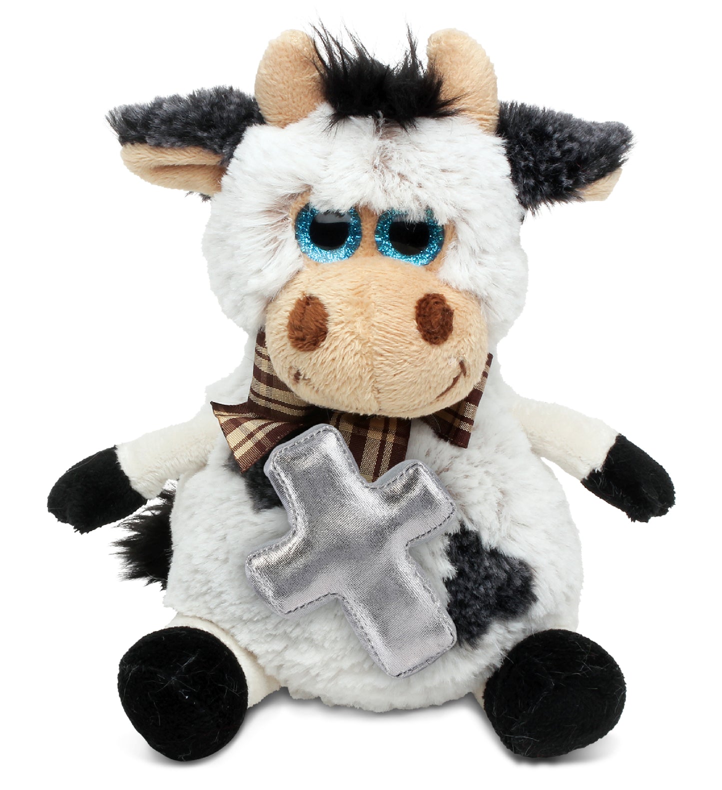 PLUSH CROSS - SUPER SOFT PLUSH - SITTING COW