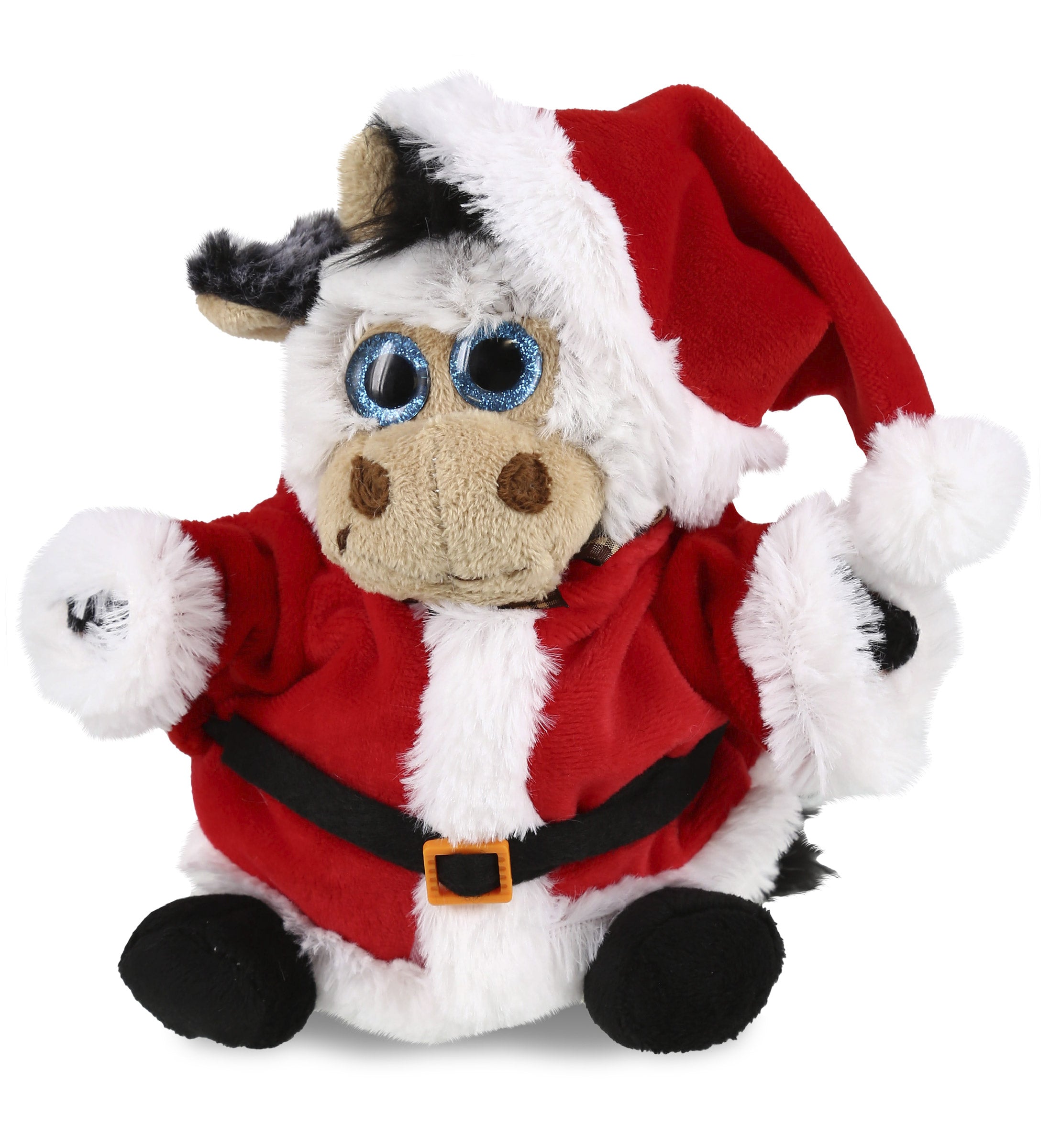 PLUSH SANTA - SUPER SOFT PLUSH - SITTING COW