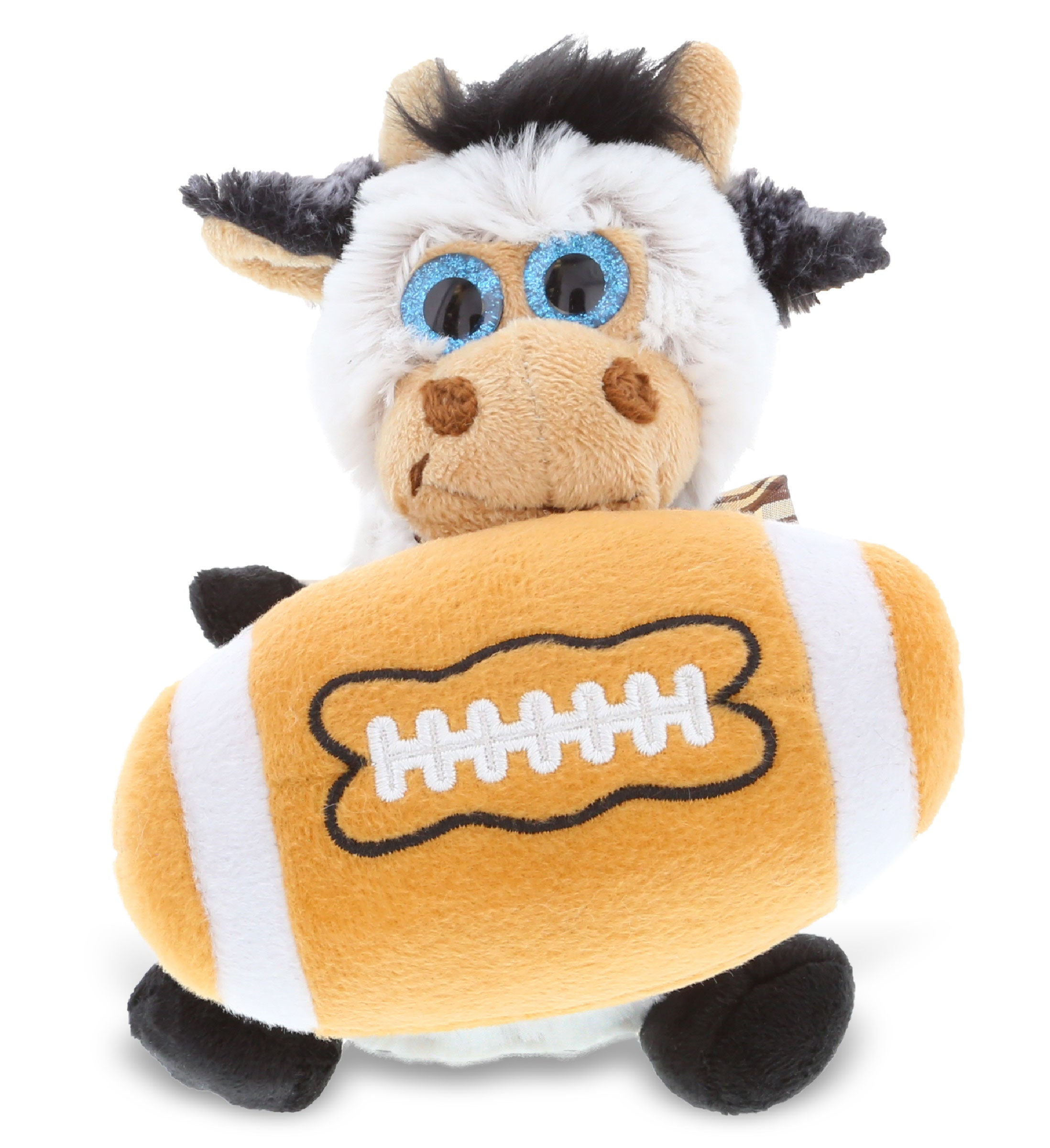 PLUSH FOOTBALL - SUPER SOFT PLUSH - SITTING COW