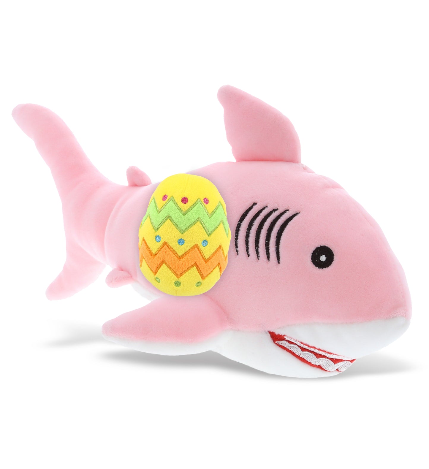 PLUSH EASTER EGG - BABY SOFT PLUSH - PINK SHARK
