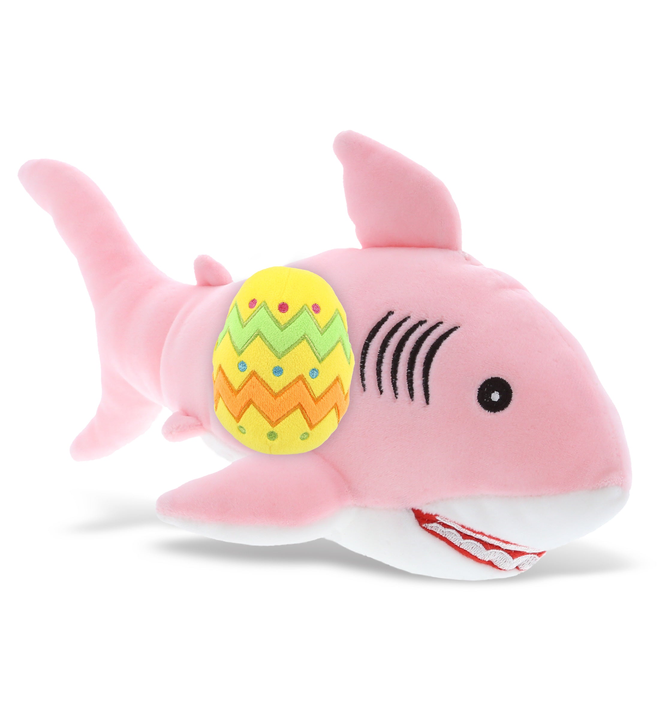 PLUSH EASTER EGG - BABY SOFT PLUSH - PINK SHARK