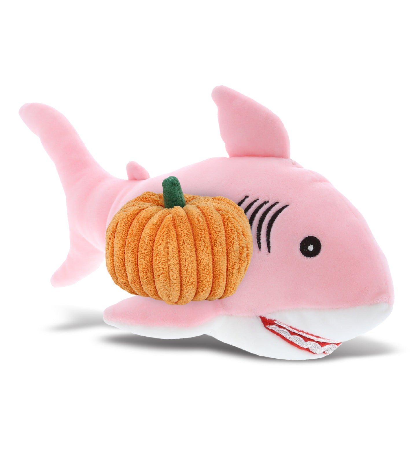 PLUSH PUMPKIN - BABY SOFT PLUSH - PINK SHARK