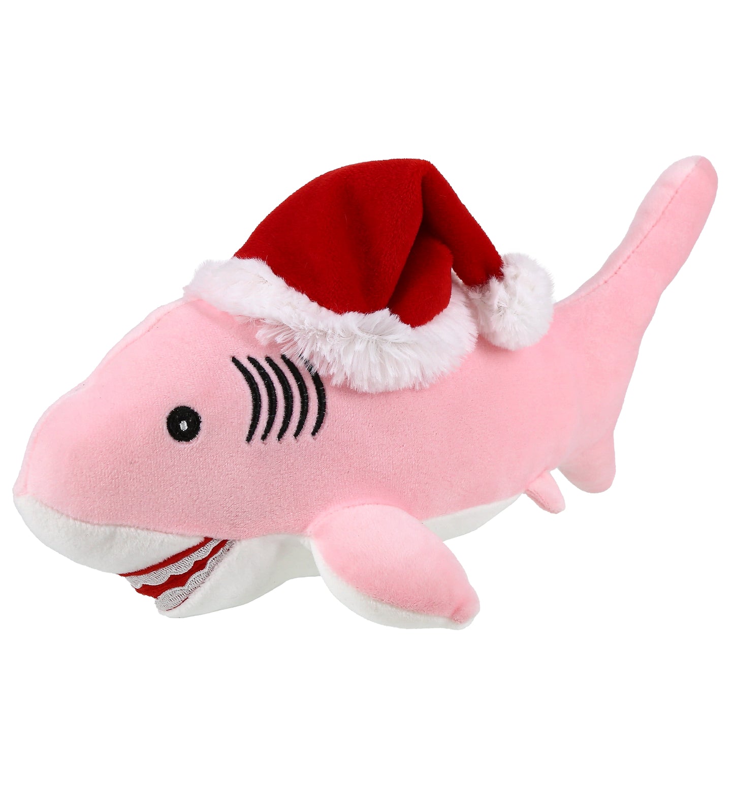 PLUSH SANTA - BABY SOFT PLUSH - PINK SHARK