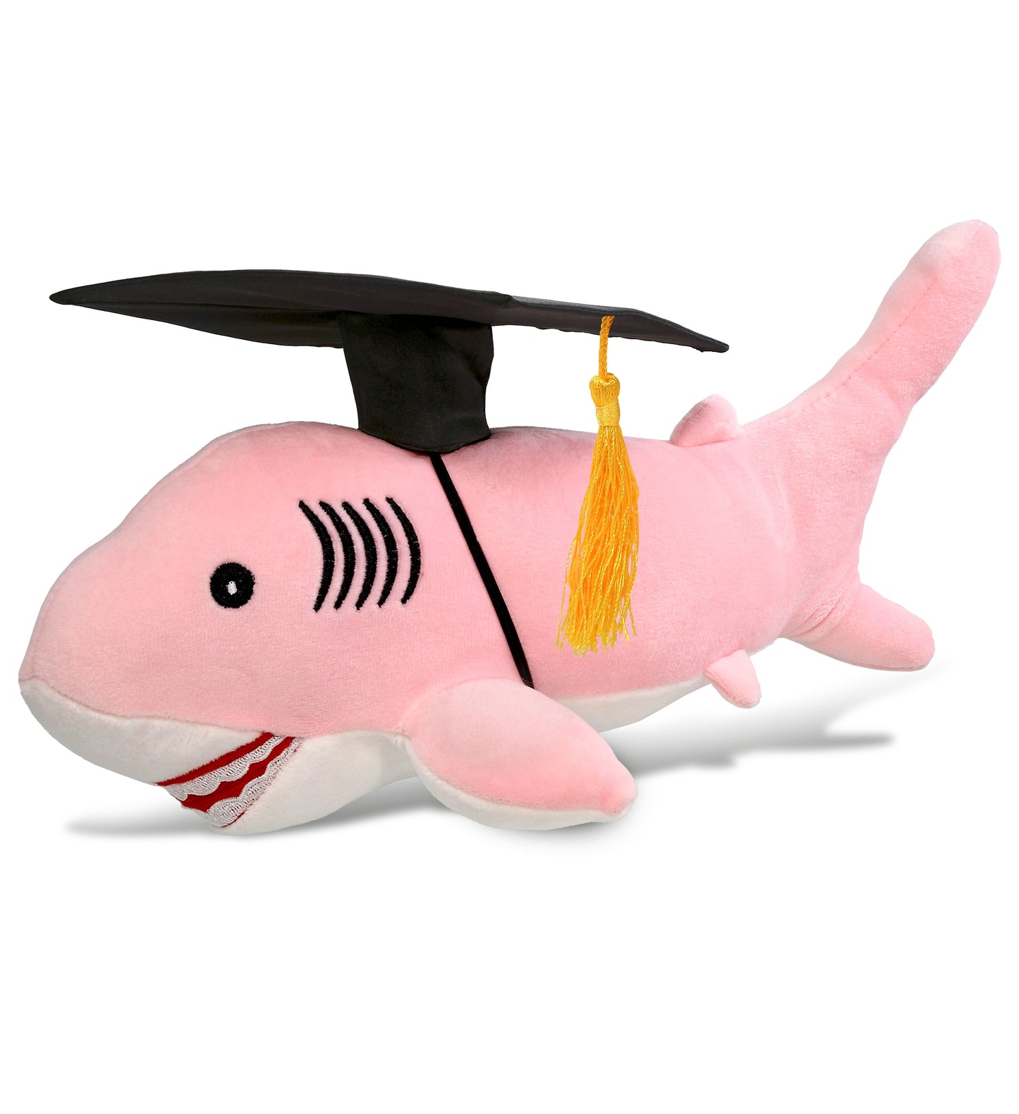 PLUSH GRADUATION - BABY SOFT PLUSH - PINK SHARK