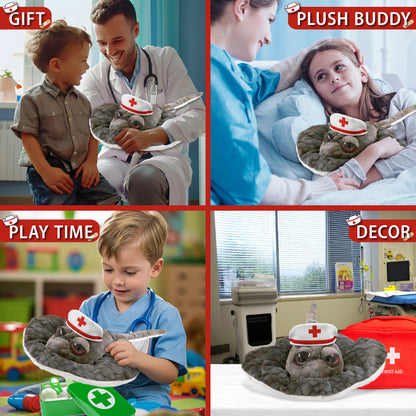 WILD COLLECTION PLUSH - 18.5" GREY STINGRAY NURSE