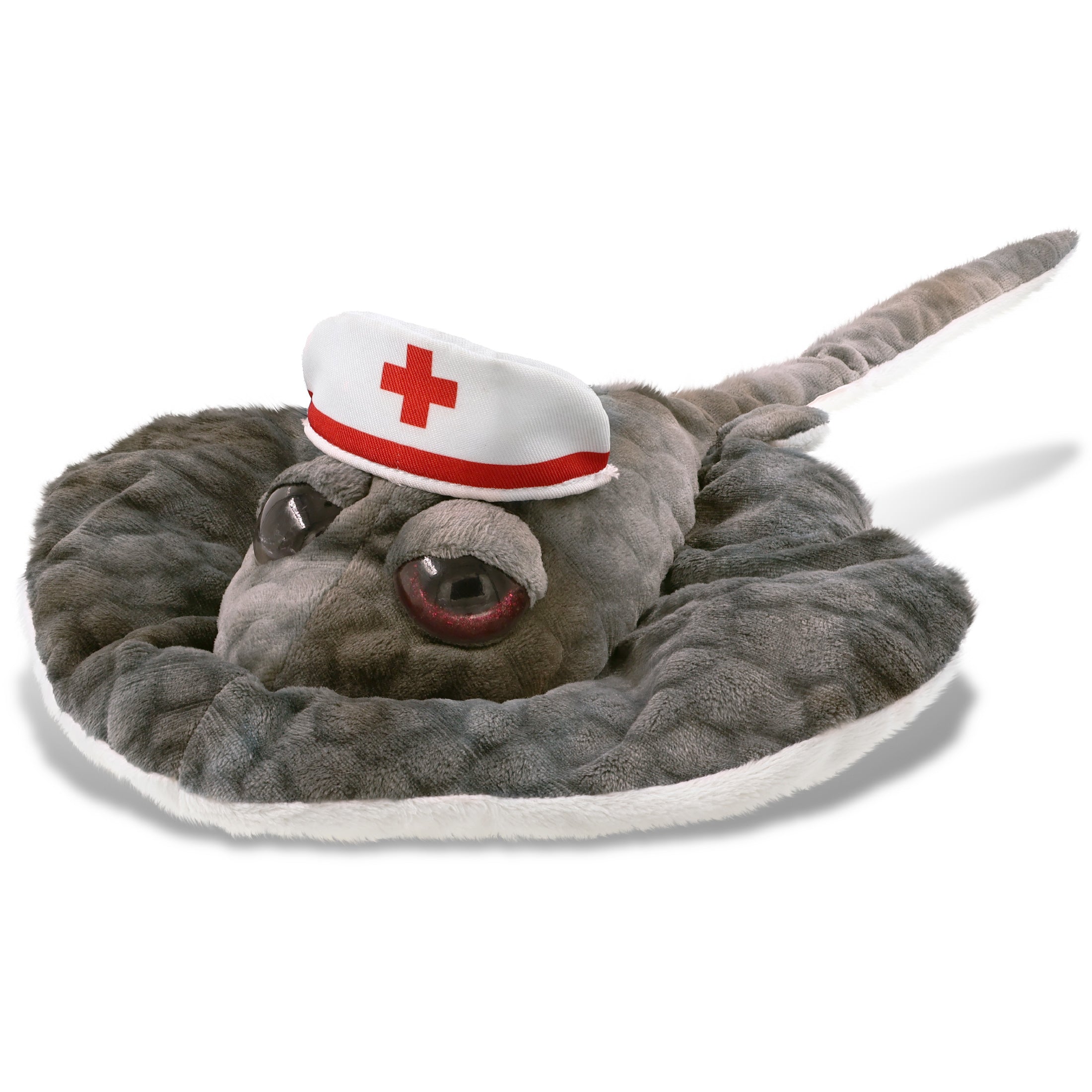 WILD COLLECTION PLUSH - 18.5" GREY STINGRAY NURSE