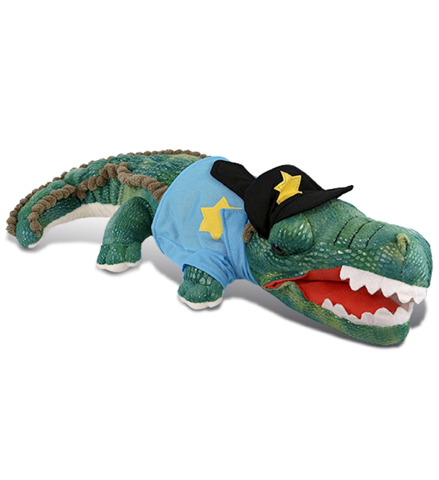 PLUSH POLICE - WILD COLLECTION PLUSH - 18" GREEN ALLIGATOR