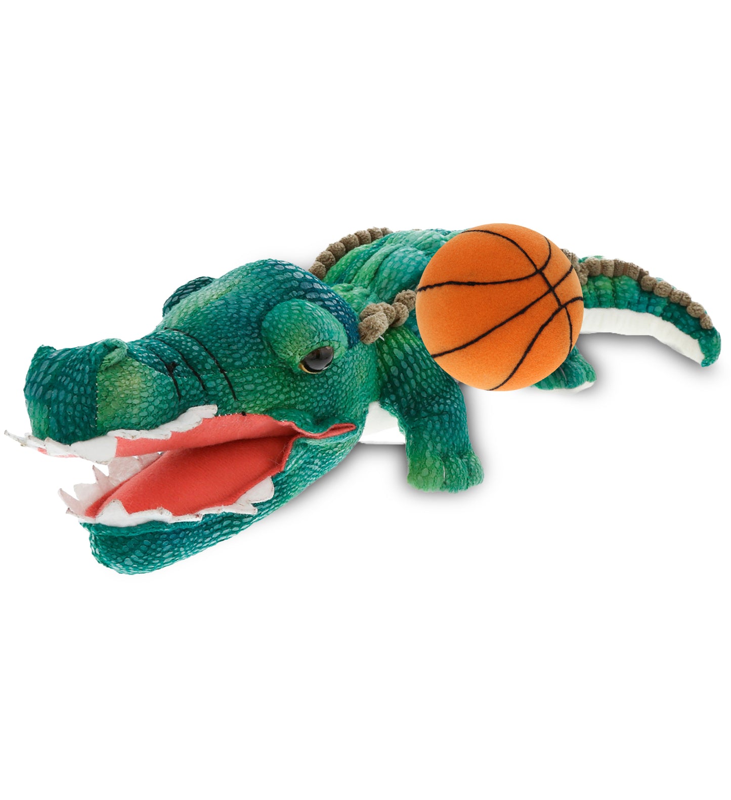 PLUSH BASKETBALL - WILD COLLECTION PLUSH - 18" GREEN ALLIGATOR