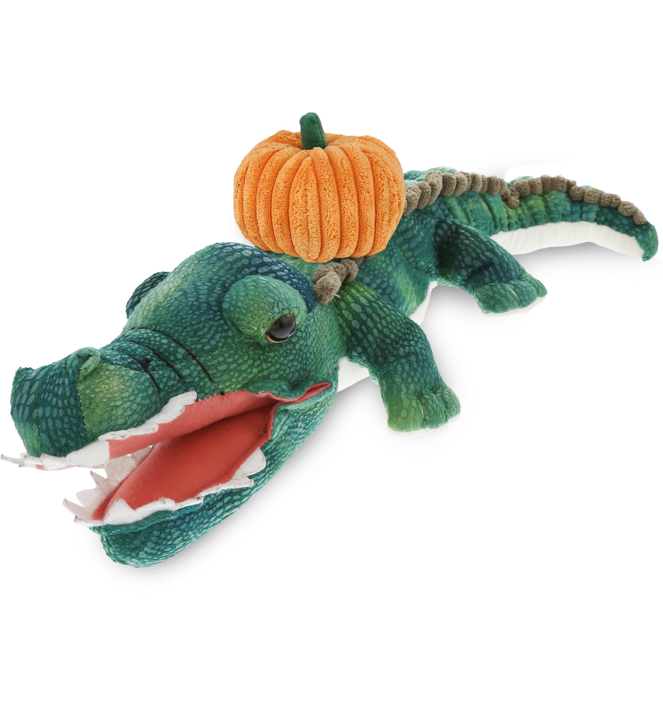 PLUSH PUMPKIN - WILD COLLECTION PLUSH - 24" GREEN ALLIGATOR