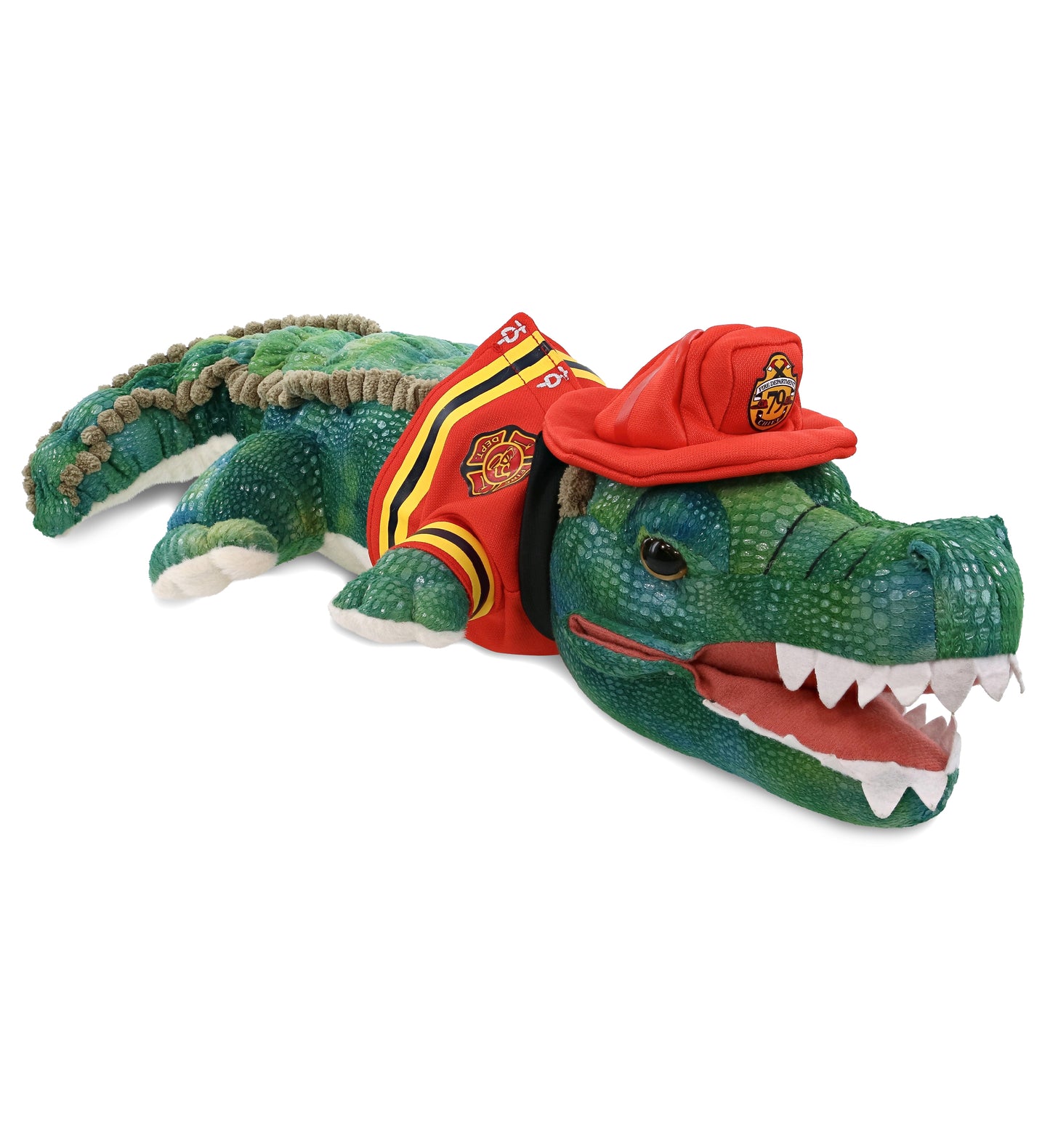 PLUSH FIREMAN - WILD COLLECTION PLUSH - 24" GREEN ALLIGATOR